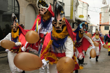  xinzo de limia pantalla   primer plano M&aacute;scara tradicional del Entroido. Ourense, Galicia. Espa&ntilde;a.