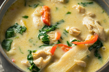 Homemade Spicy Thai Coconut Green Curry