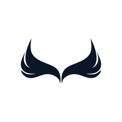 Fototapeta premium Isolated wings silhouette style icon vector design
