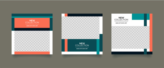 Unique Editable modern Social Media banner Template.Promotional web banner for social media. Elegant sale and discount promo. Fashion and lifestyle blog templates, web banners