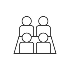 Isolated avatars line style icon vector design