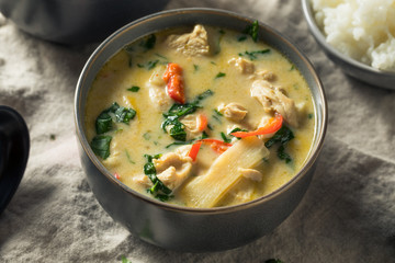 Homemade Spicy Thai Coconut Green Curry