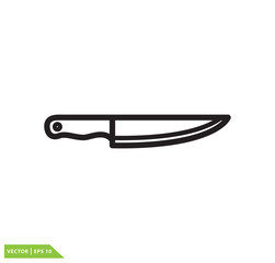 Knife icon vector logo design template