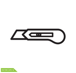 Knife icon vector logo design template