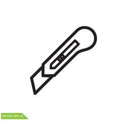 Fototapeta premium Knife icon vector logo design template