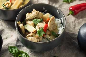 Homemade Spicy Thai Coconut Green Curry