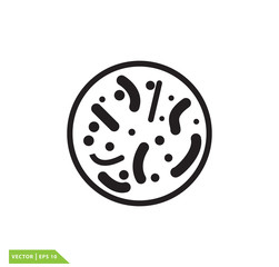 Probiotics icon vector logo template