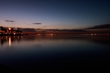 The Evening on Tampa Bay at dusk
