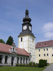 Fototapeta premium Zdar nad Sazavou, Czech Repub., Tower at Former Cistercian Monastery