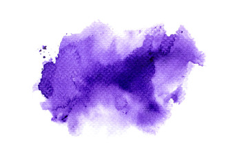 splash stain purple on papaer.abstract watercolor background