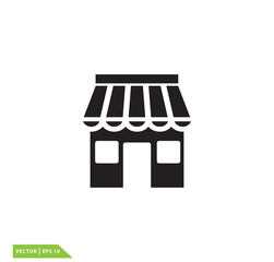 Store icon vector logo template