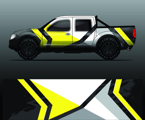 Fototapeta premium truck decal graphic wrap vector, abstract background
