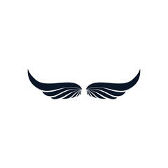 Isolated wings silhouette style icon vector design