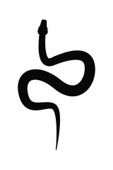 Fototapeta premium Snake silhouette vector
