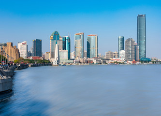 Fototapeta premium A landmark on the bund in Shanghai, China