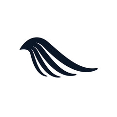 Isolated wing silhouette style icon vector design
