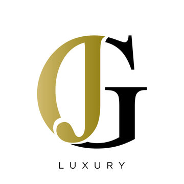 jg logo design vector icon