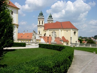 Fototapeta na wymiar Valtice, Czech Repub., Church of the Assumption
