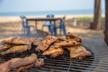 Cooking, Flame, Thailand, Bamboo - Material, Barbecue - Meal