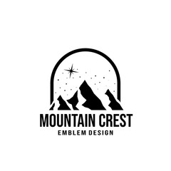 Mountain Crest Emblem Template