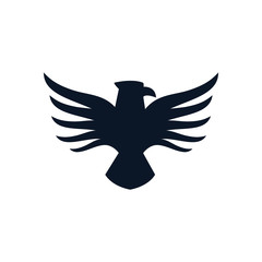Isolated eagle bird silhouette style icon vector design