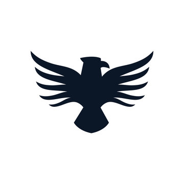 Isolated eagle bird silhouette style icon vector design