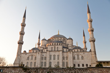 Fototapeta na wymiar View of sultanahmet Mosque. Blue Mosque, Turkey
