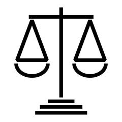 scales of justice icon vector