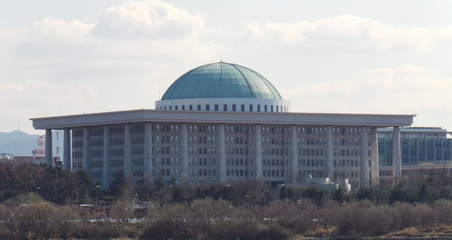 Fototapeta na wymiar Korea National Assembly building
