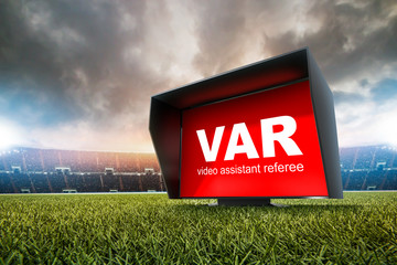 The video assistant referee scene a match official in football.