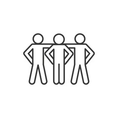 Isolated avatars line style icon vector design