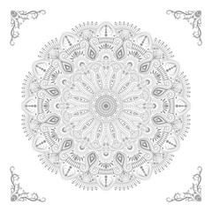 Circular pattern of mandala
