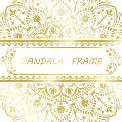 Mandala pattern design template