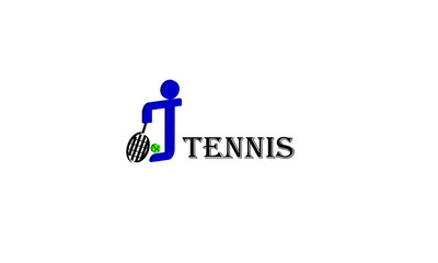 tennis Logo Design Template. Tennis logo with the letter T