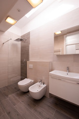 Fototapeta na wymiar luxury stylish bathroom interior