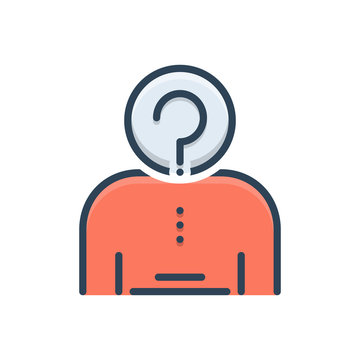 Color Illustraction Icon For Anonymity 