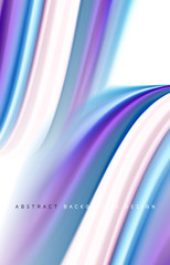 Abstract background - fluid color gradient waves, with dynamic motion line effect. Vector Illustration For Wallpaper, Banner, Background, Card, Book Illustration, landing page