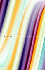 Abstract background - fluid color gradient waves, with dynamic motion line effect. Vector Illustration For Wallpaper, Banner, Background, Card, Book Illustration, landing page