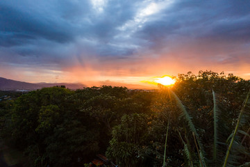 Sunset in rural Costa Rica