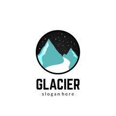 Flat Glacier Logo Template