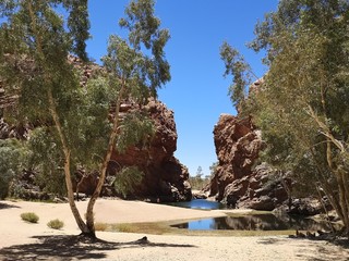 Ellery Creek Big Hole in MacDonnell Ranges, Northern Territory, Australien