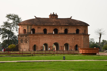 Fototapeta premium Rang Ghar is a two-storeyed building which once served as the royal sport. 