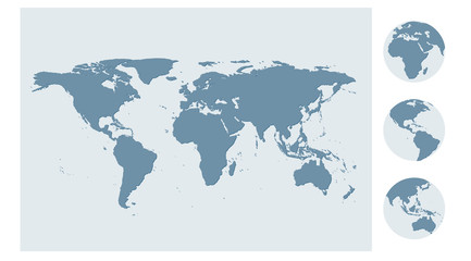 Fototapeta na wymiar Earth day vector map design template