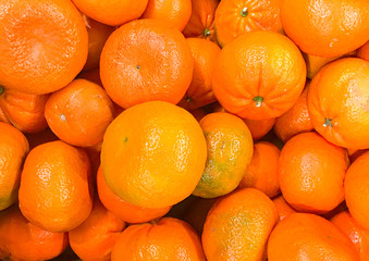 Close-Up Of Fresh Tangerines. Healthy Fresh Food Background.