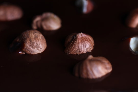 Hazelnut In Melted Chocolate