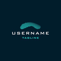 abstract surface logo design inspiration . digital surface logo design template