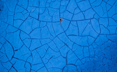 Cracked paint for the background. Color Royal Blue, Cobalt. Defects, spots.
