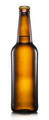 Bottle of light beer isolated on a white background. File contains clipping path.