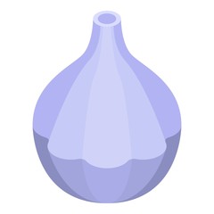 Fresh garlic icon. Isometric of fresh garlic vector icon for web design isolated on white background