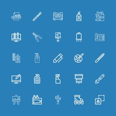 Editable 25 brush icons for web and mobile